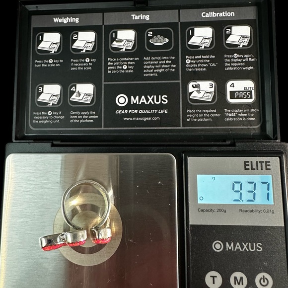 Pink Aurora Opals in Solid Sterling Silver Flutter Ring - Picture 7 of 9